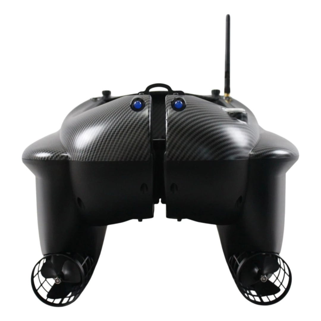 Viking Boat RS Mini PRO Carbon - (Ecosonda Todo en Uno en el Control Remoto + Dispensador de Cebo)