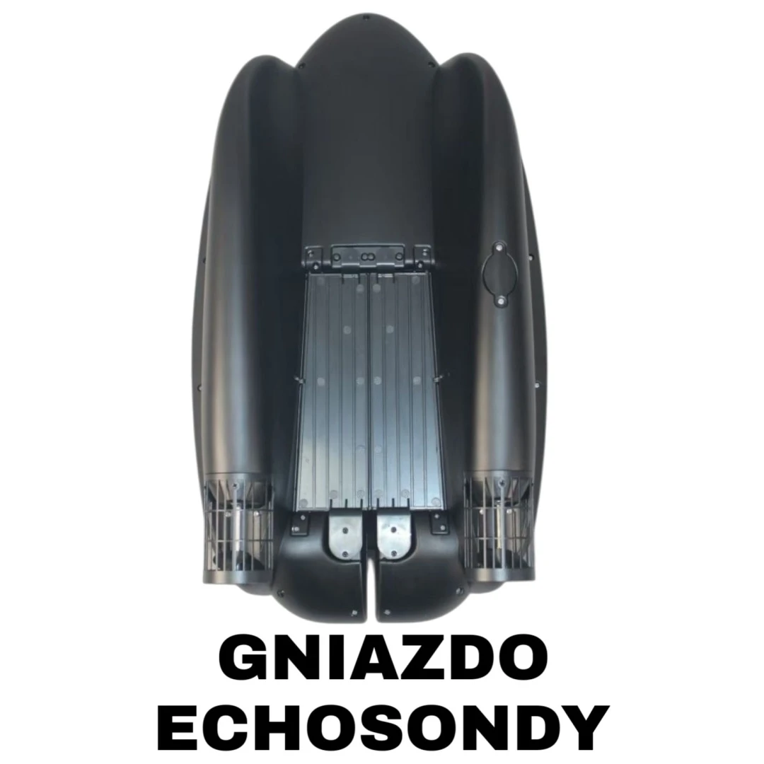 Viking Boat RS Mini PRO Carbon - (Ecosonda Todo en Uno en el Control Remoto + Dispensador de Cebo)