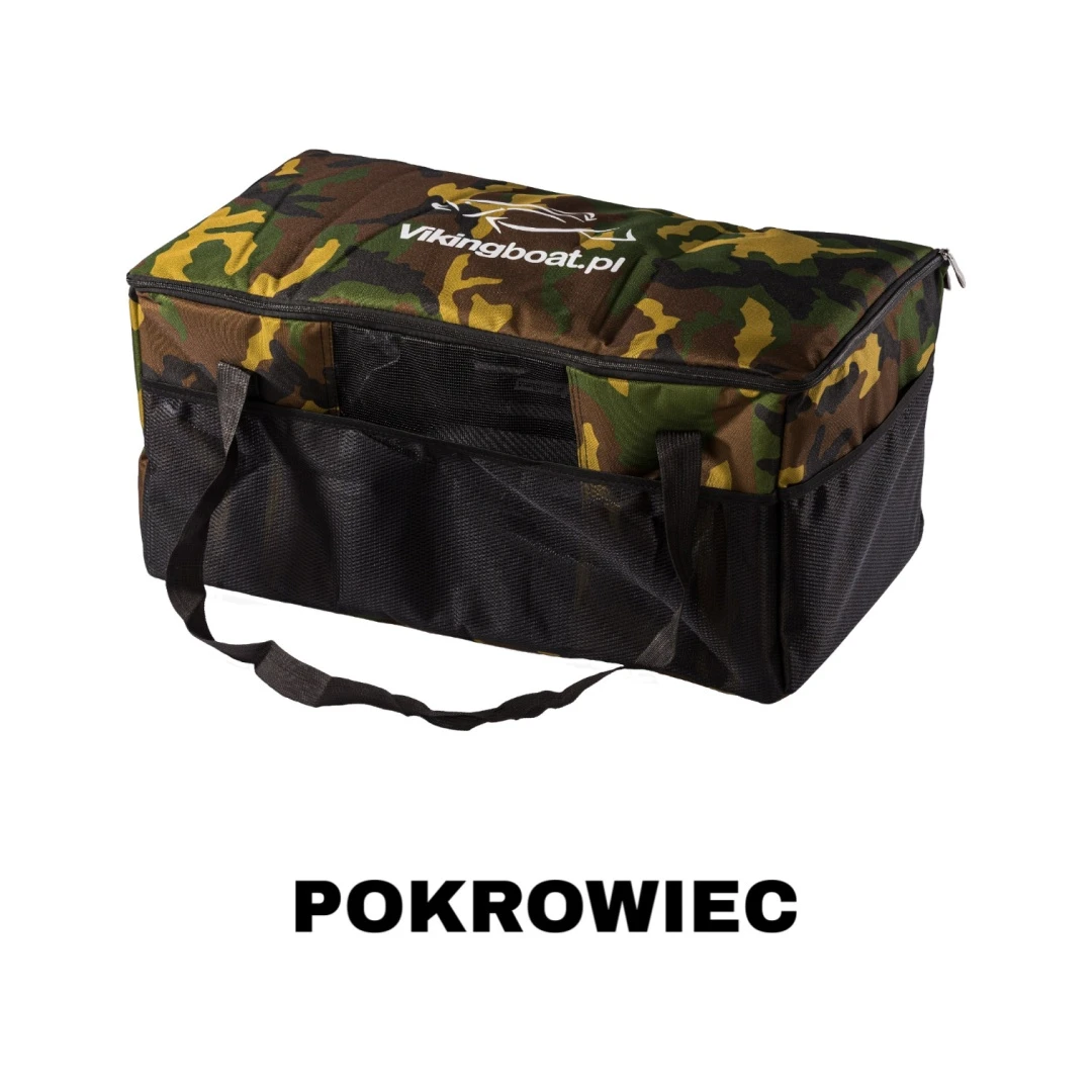 Viking Boat RS Mini PRO CAMO - (Echosonda All in One w Pilocie + Rozrzutnik Zanęty)