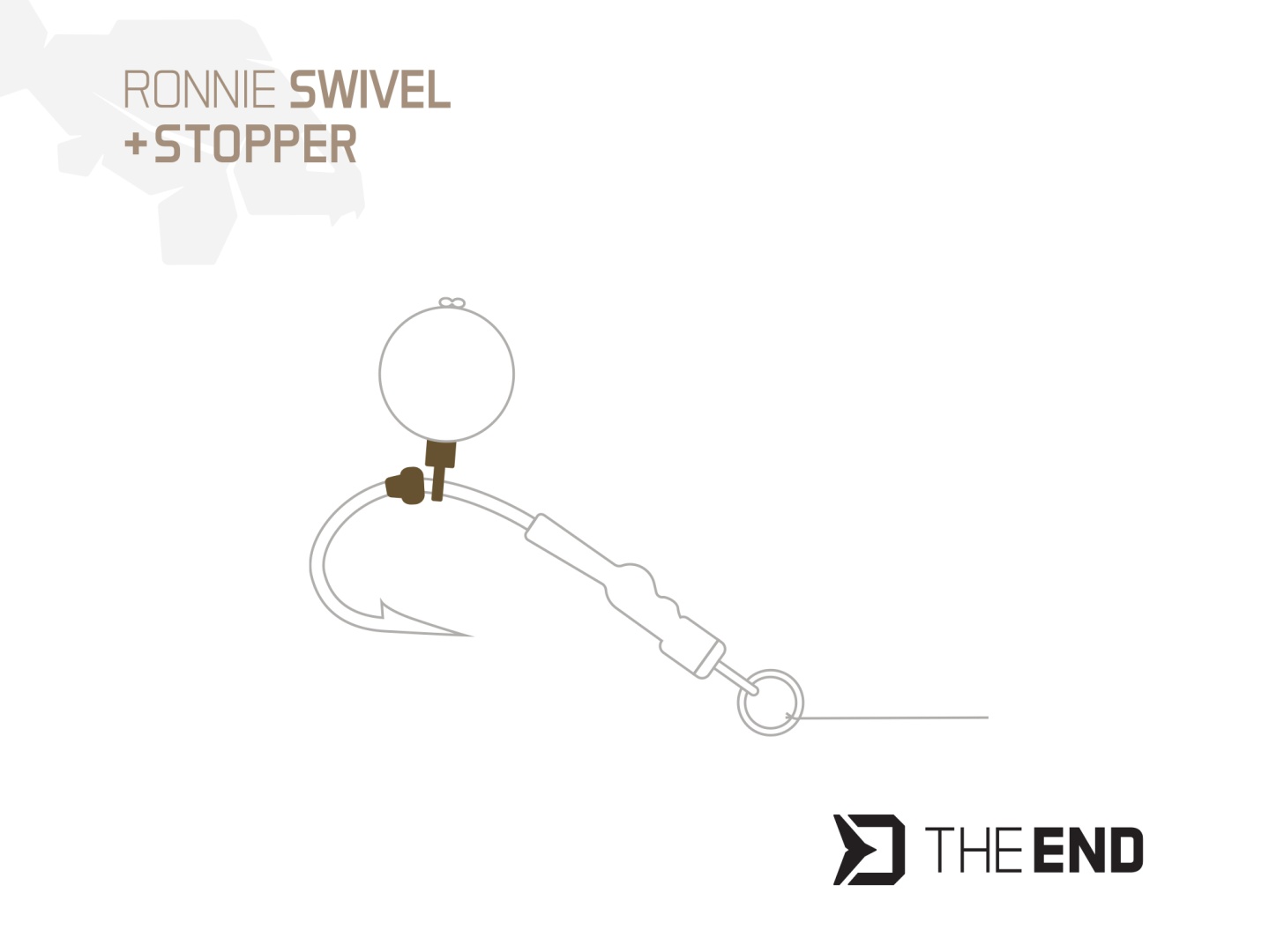 Delphin THE END Ronnie  Swivel  + Stopper - (mărimea 7)