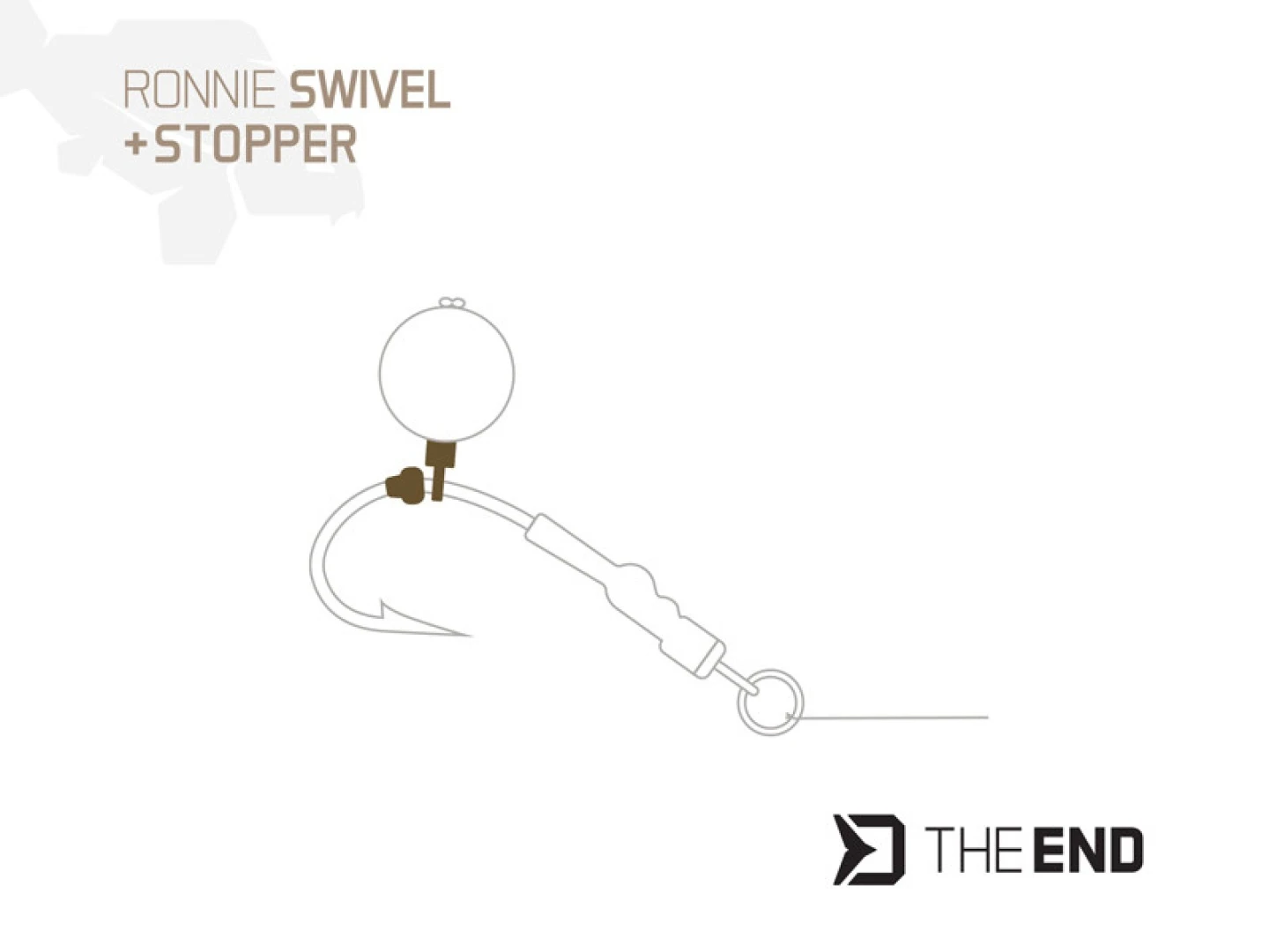Delphin THE END Ronnie Swivel + Stopper - (розмір 9)