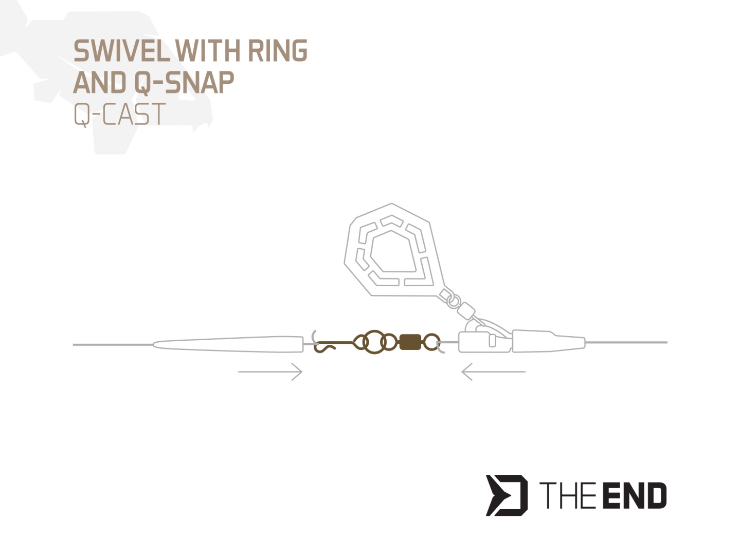 Delphin THE END Swivel  With Ring And Q-Snap Q-Cast 
