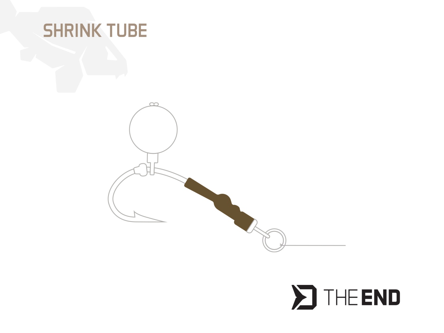Delphin THE END Shrink Tube Brown 