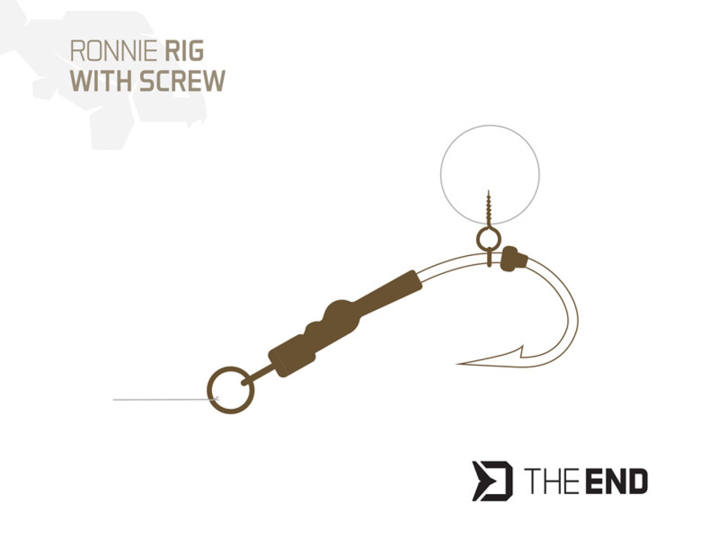 Delphin THE END Ronnie Rig With Screw - (mărimea 4)