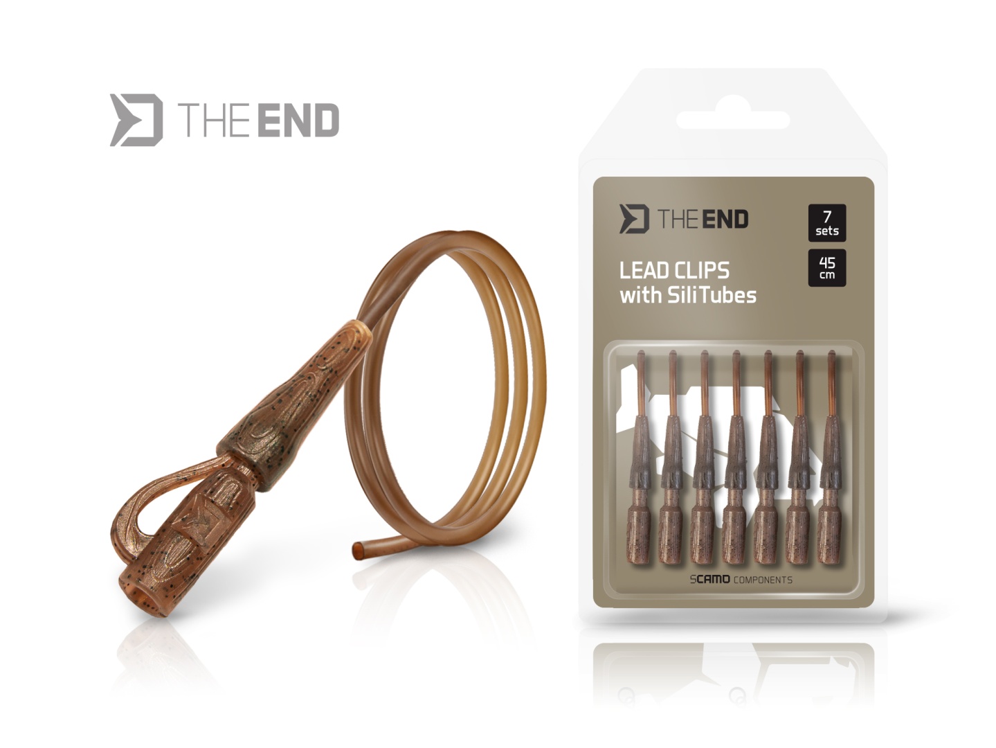 Delphin THE END Lead Clips with Sili Tubes 