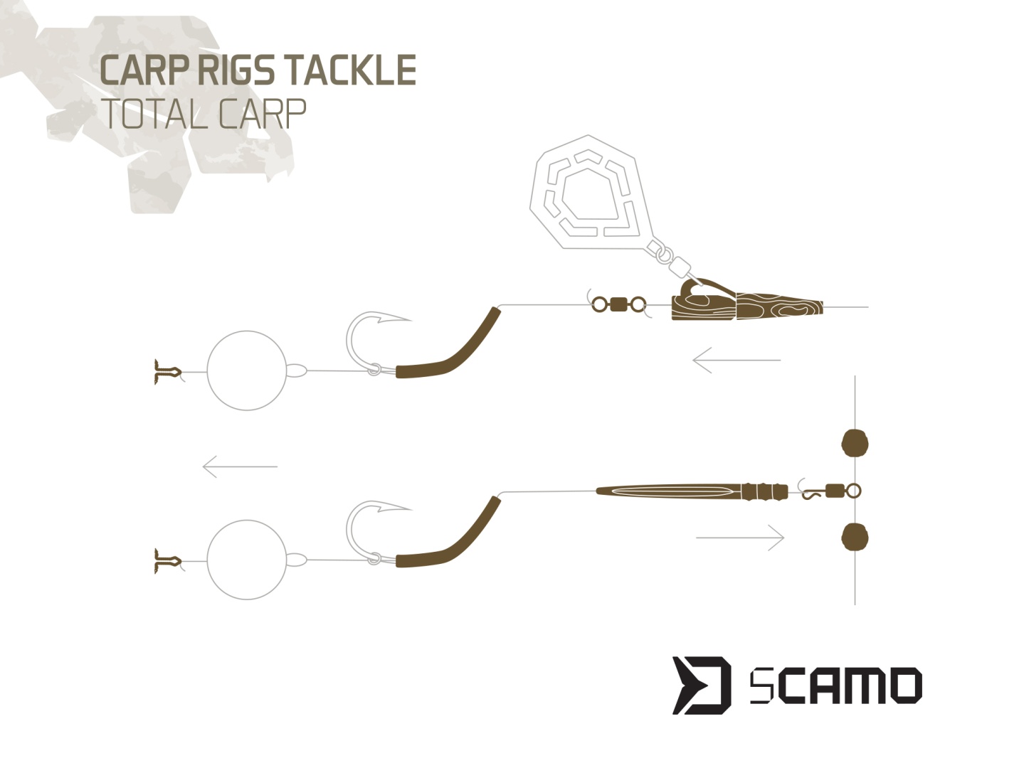 Delphin sCAMO Carp Rigs Tackle Total Carp