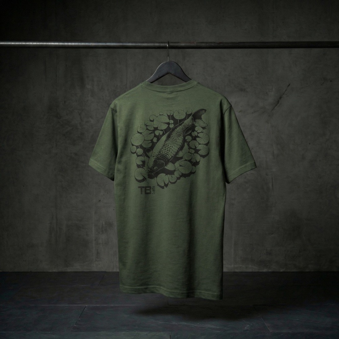 TB Baits T-Shirt Hidden Carp Green