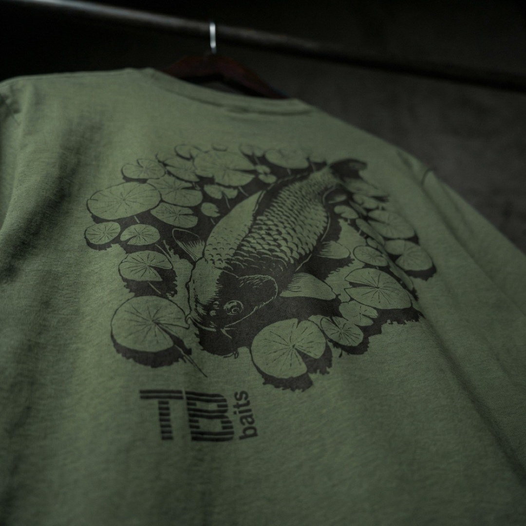 TB Baits T-Shirt Hidden Carp Green