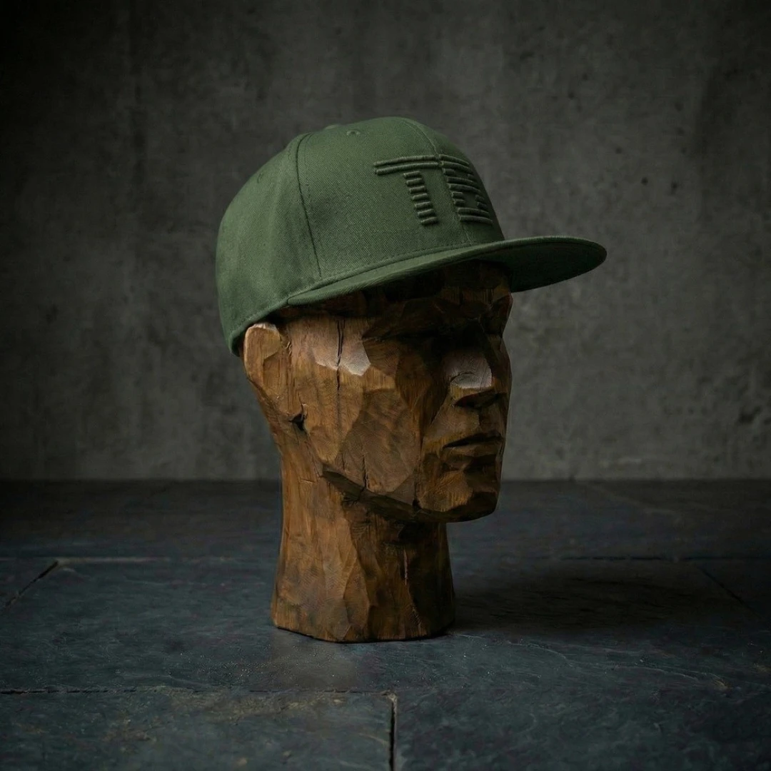 TB Baits Snapback Cap 3D Logo Green