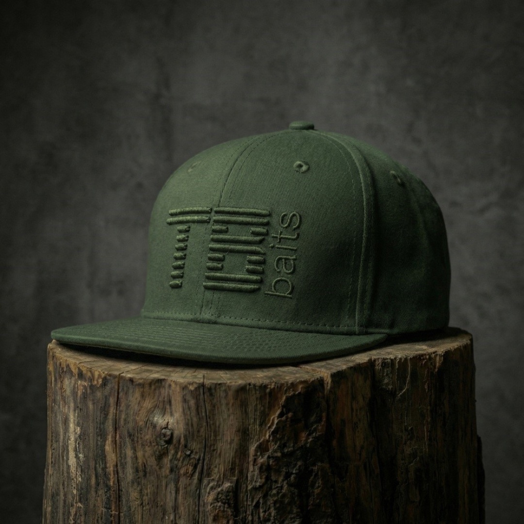 TB Baits Snapback Cap 3D Logo Green