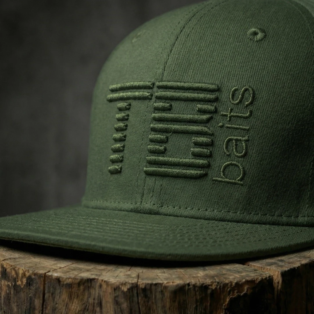 TB Baits Snapback Cap 3D Logo Green