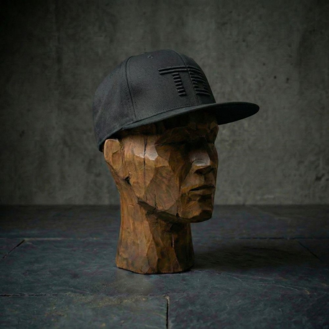 TB Baits Snapback Cap 3D Logo Black