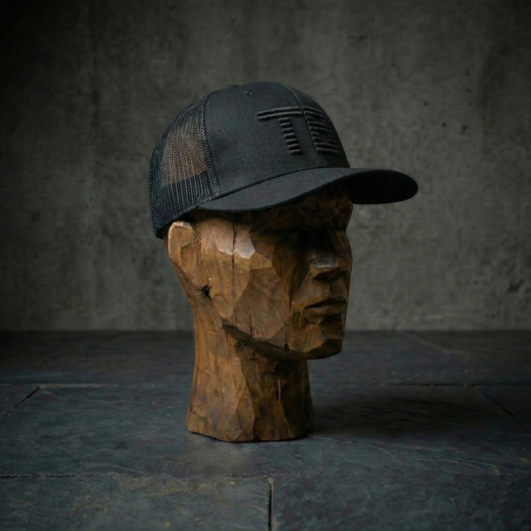TB Baits Trucker Cap 3D Logo Black