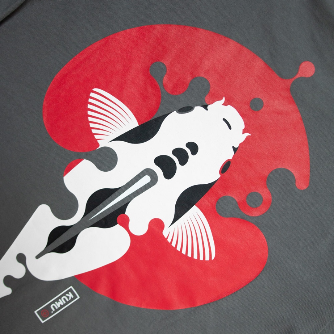 KUMU Rising Sun Grey T-Shirt