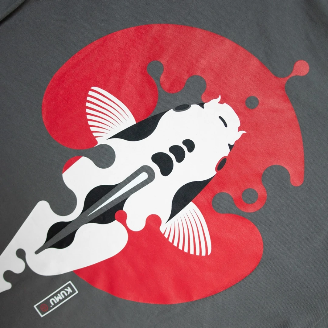 KUMU Rising Sun Grey T-Shirt