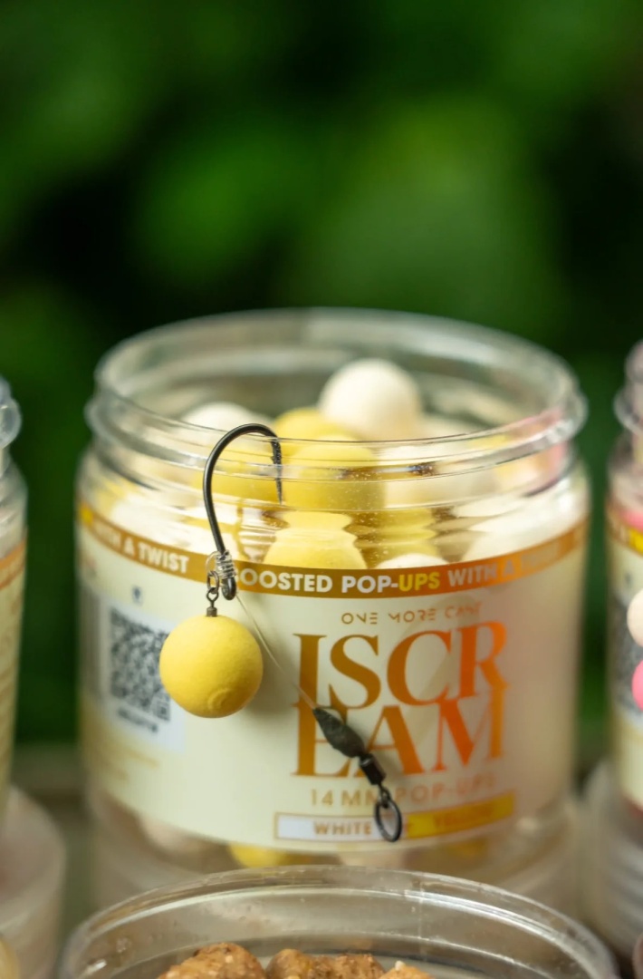 One More Cast iScream Boosted Fluoro Pop Up 14mm White & Yellow