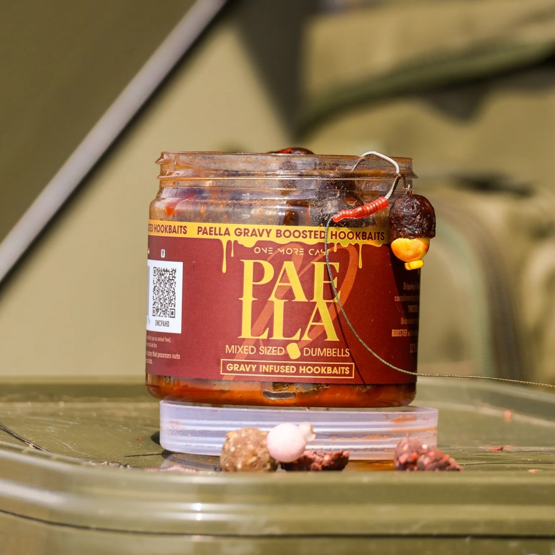 One More Cast Paella Gravy Infused Hardened Dumbells Mix 12x16 mm & 14x18 mm