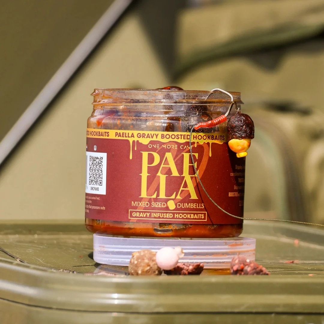 One More Cast Paella Gravy Infused Hardened Dumbells Mix 12x16 mm & 14x18 mm