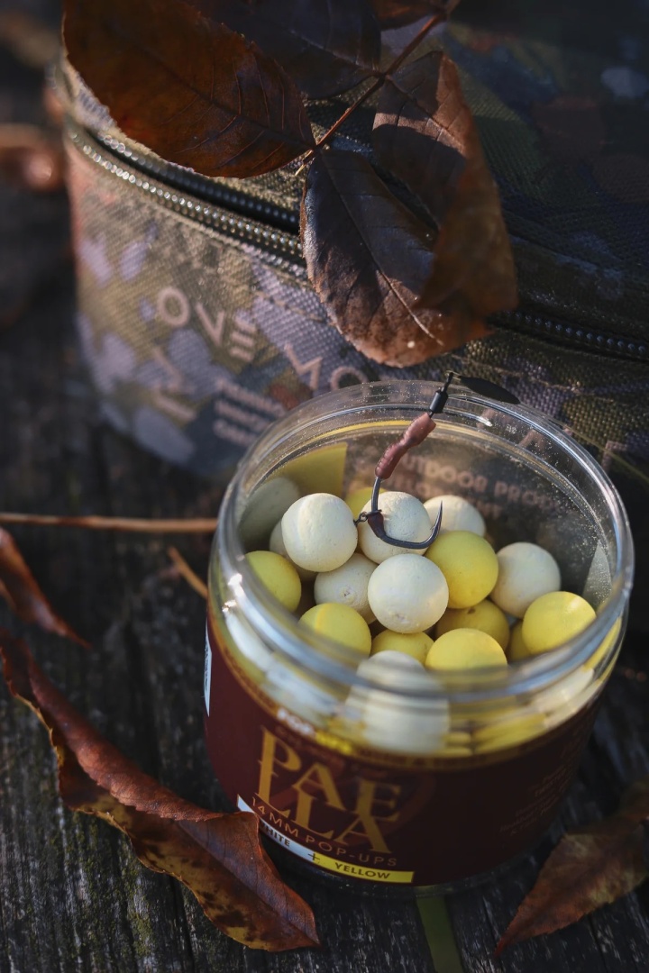 One More Cast Paella Boosted Fluoro Pop Up 14mm White & Yellow