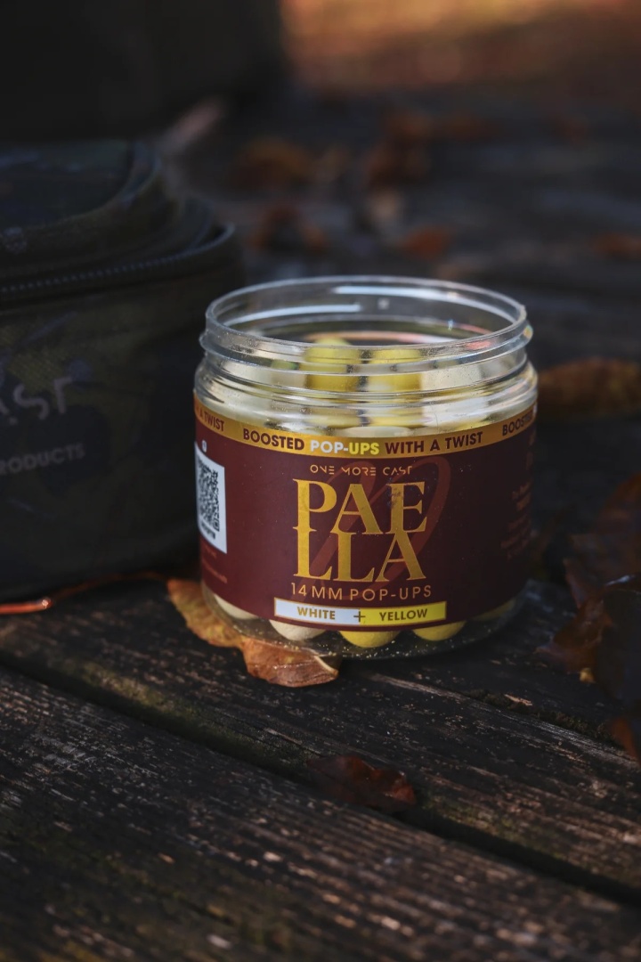 One More Cast Paella Boosted Fluoro Pop Up 14mm White & Yellow