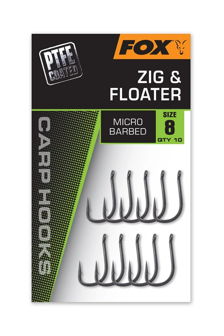 Fox Carp Hooks Zig & Floater - (cu strat PTFE)