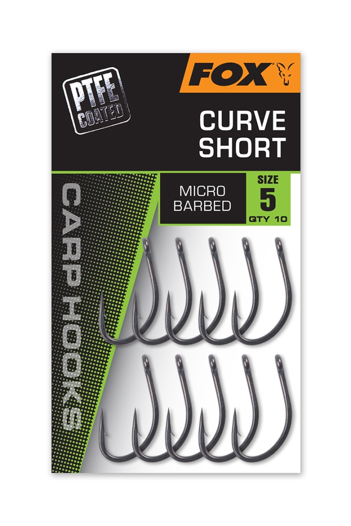 Fox Carp Hooks Curve Short - (su PTFE danga)