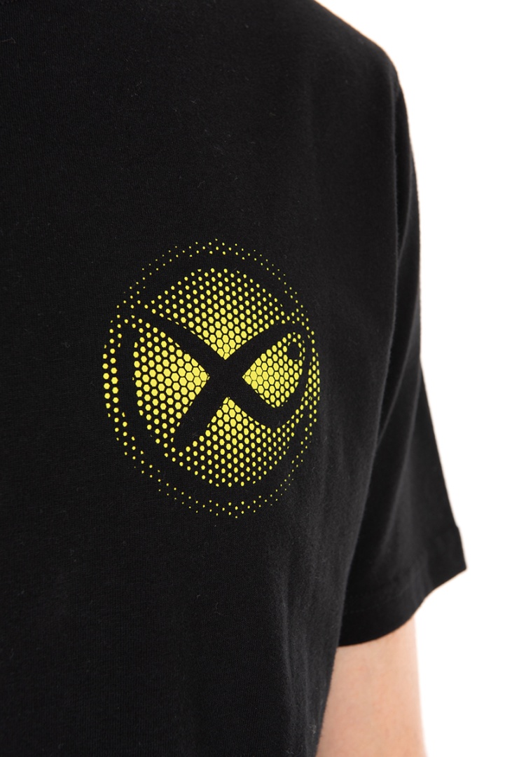 Matrix Large Fade Logo T-shirt - Black/Lime