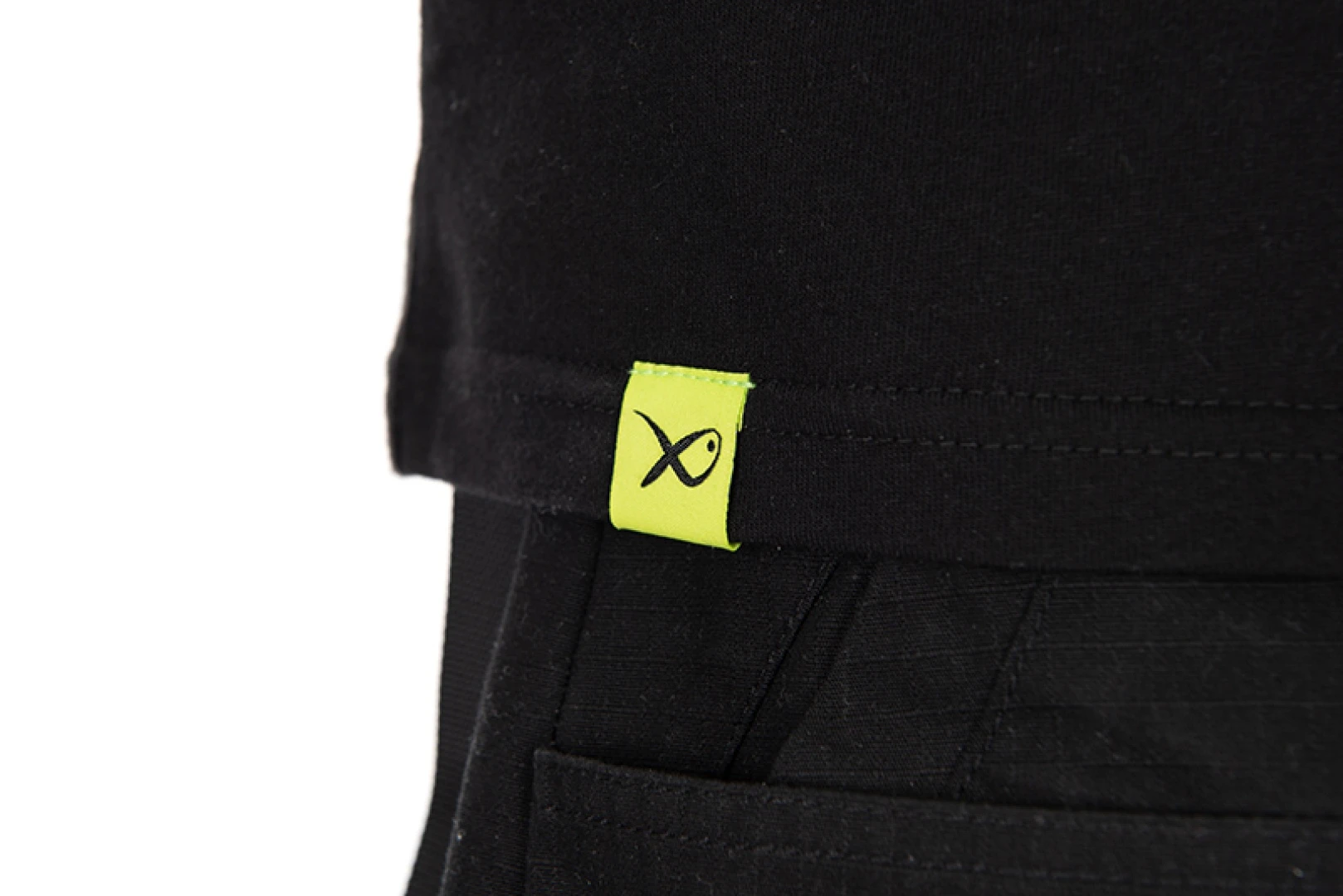 Matrix Large Fade Logo T-shirt - Black/Lime