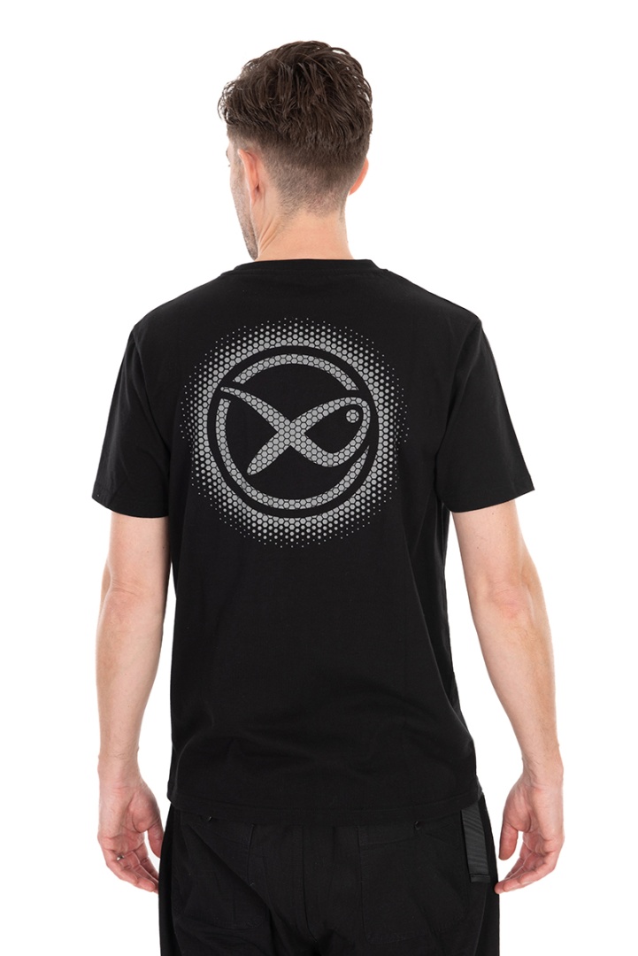 Matrix Large Fade Logo T-shirt - Black/Grey