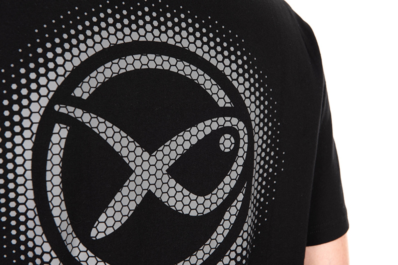 Matrix Large Fade Logo T-shirt - Black/Grey