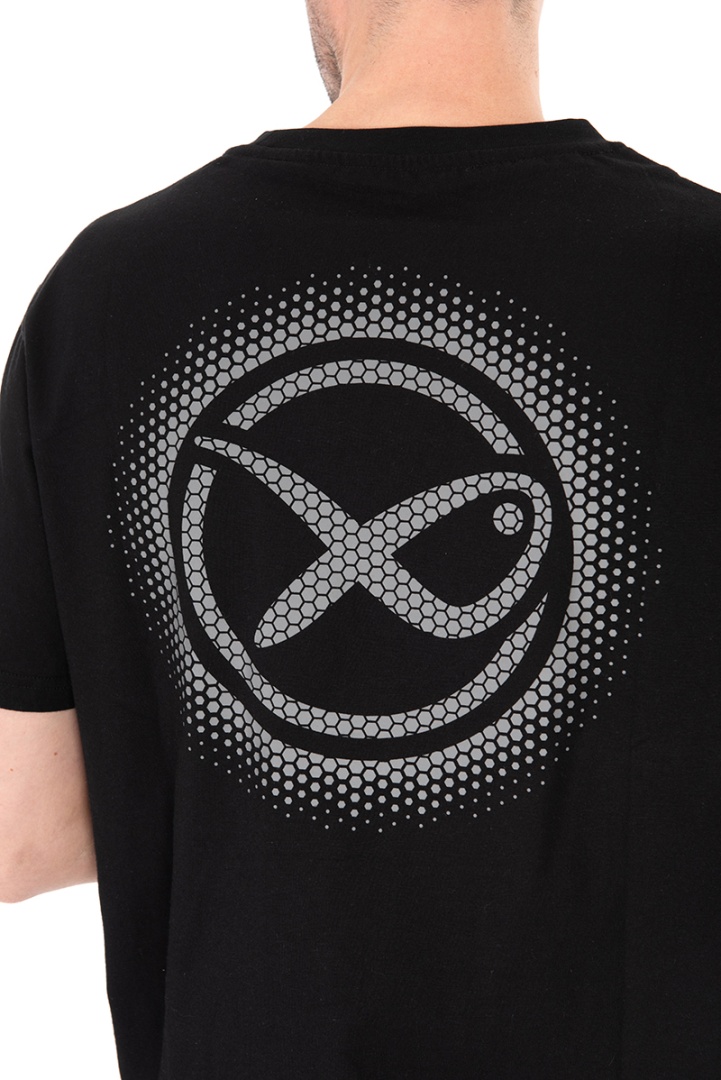 Matrix Large Fade Logo T-shirt - Black/Grey