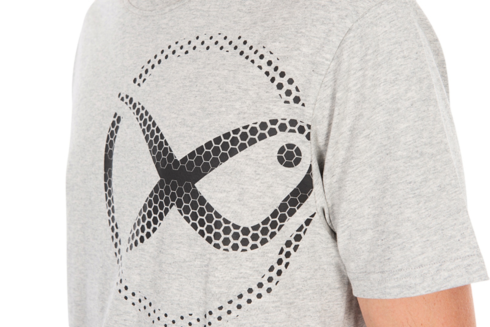 Matrix Large Fade Logo T-shirt - Grey 