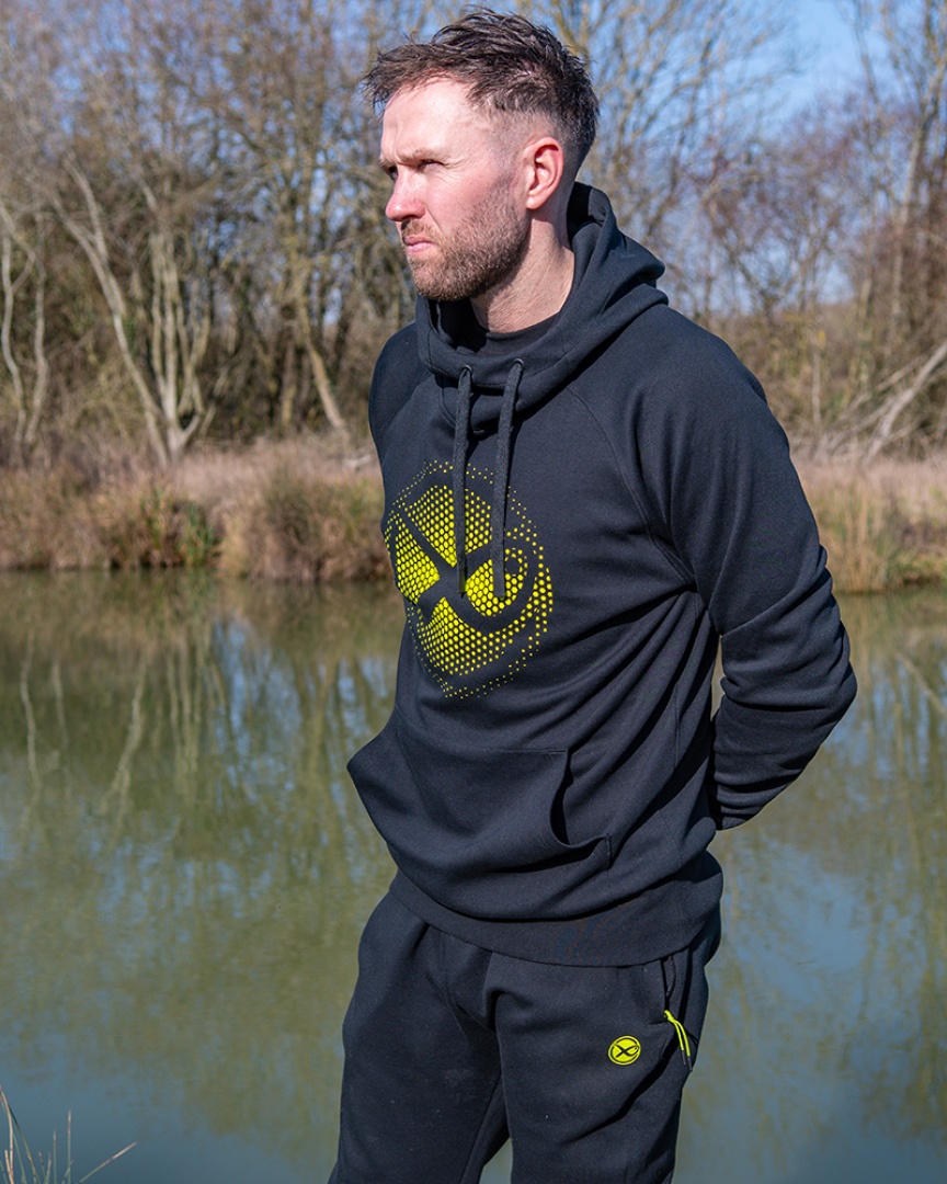 Matrix Hoody Black/Lime - Large Fade Logo