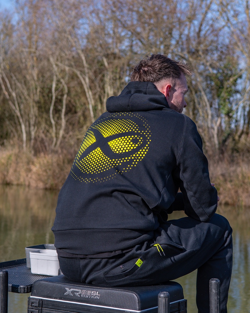 Matrix Hoody Black/Lime - Large Fade Logo