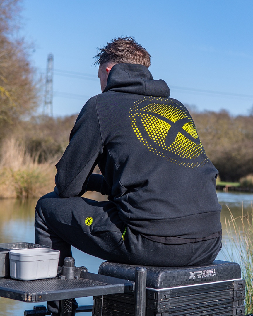 Matrix Hoody Black/Lime - Large Fade Logo