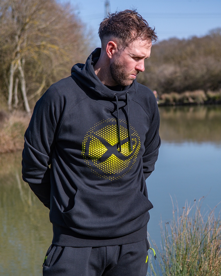 Matrix Hoody Black/Lime - Large Fade Logo