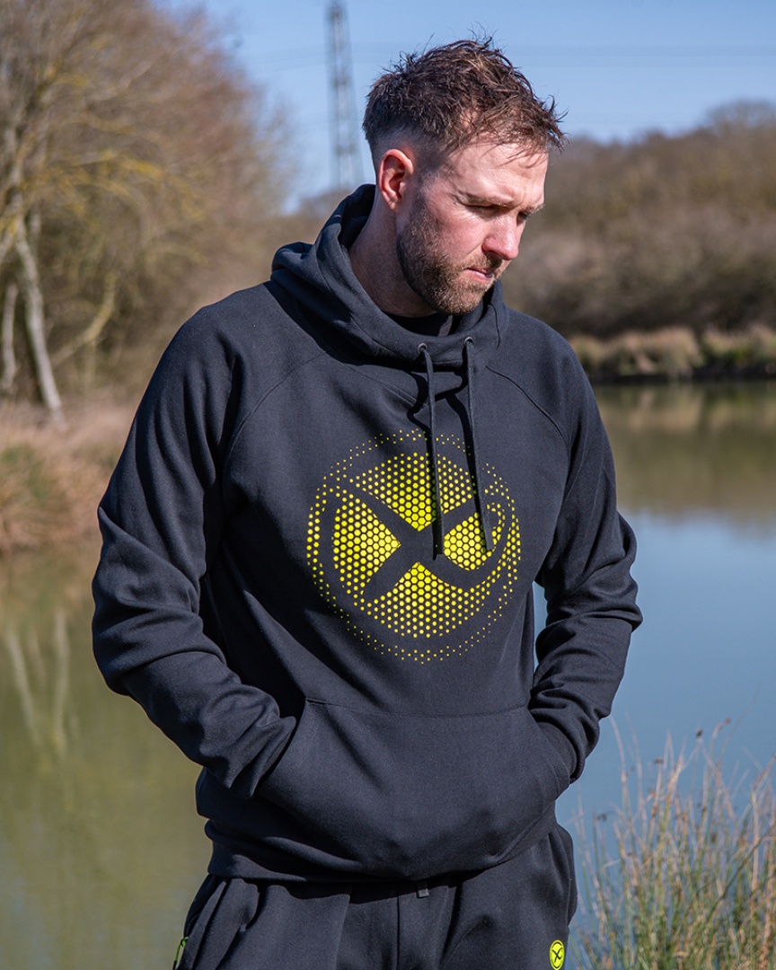 Matrix Hoody Black/Lime - Large Fade Logo