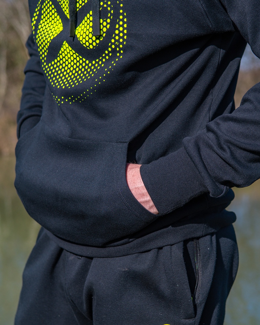 Matrix Hoody Black/Lime - Large Fade Logo