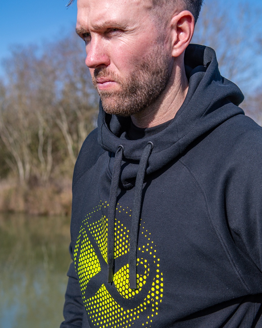 Matrix Hoody Black/Lime - Large Fade Logo