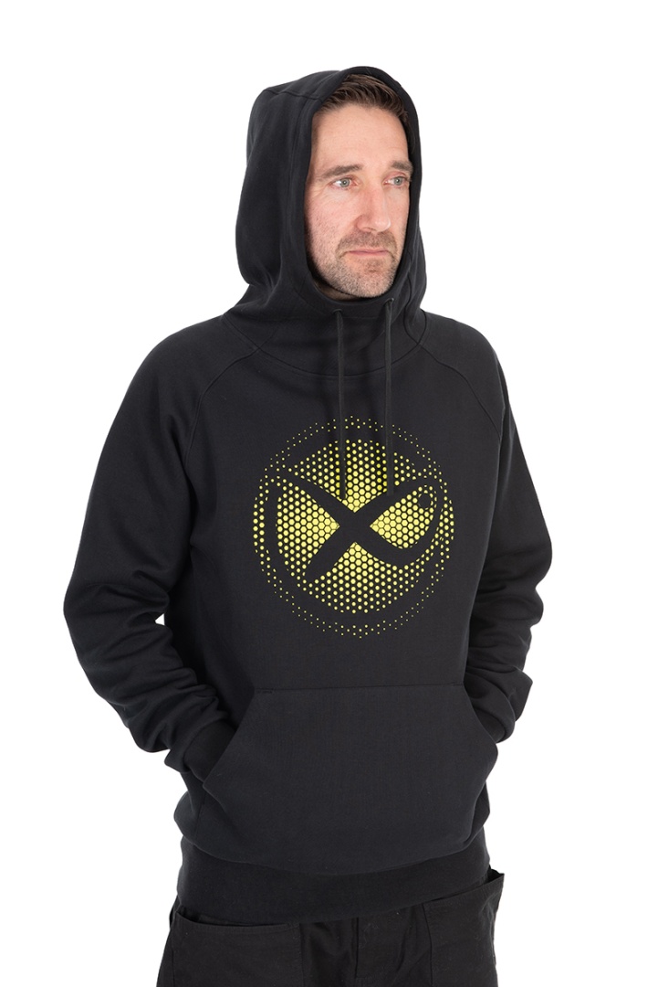 Matrix Hoody Black/Lime - Large Fade Logo