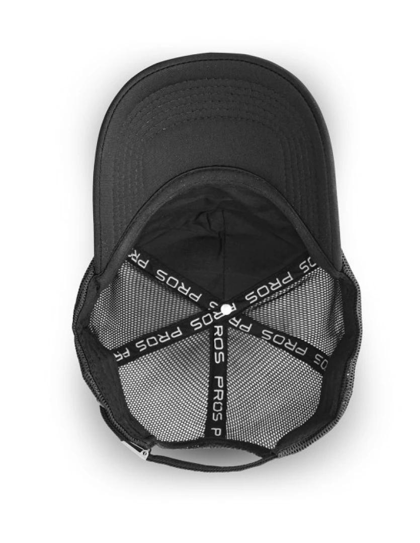Pros - Gorra con Visera y Malla 800 - Negra