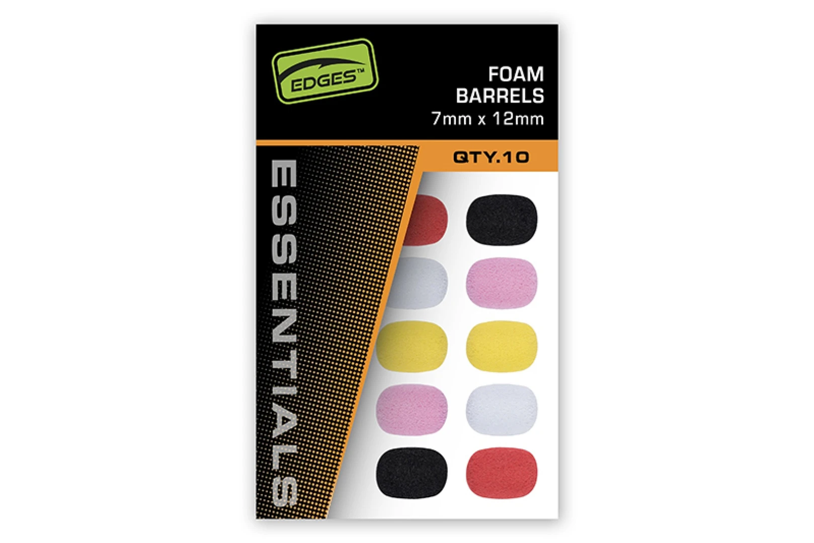 Fox Edges Foam Barrles 7mm x 12mm - Spalvų mišinys