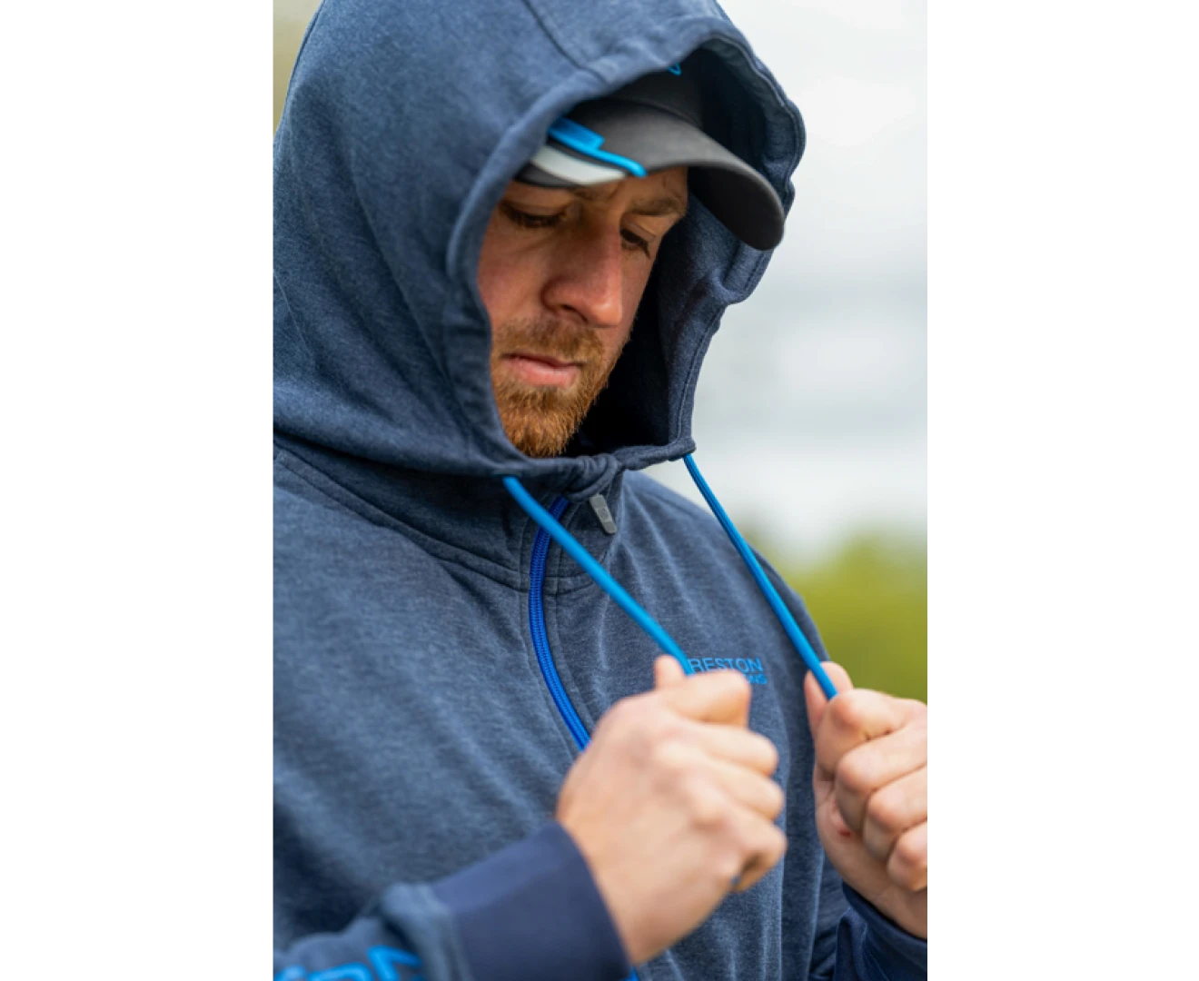 Preston Innovations Navy Tide Zip Hoodie