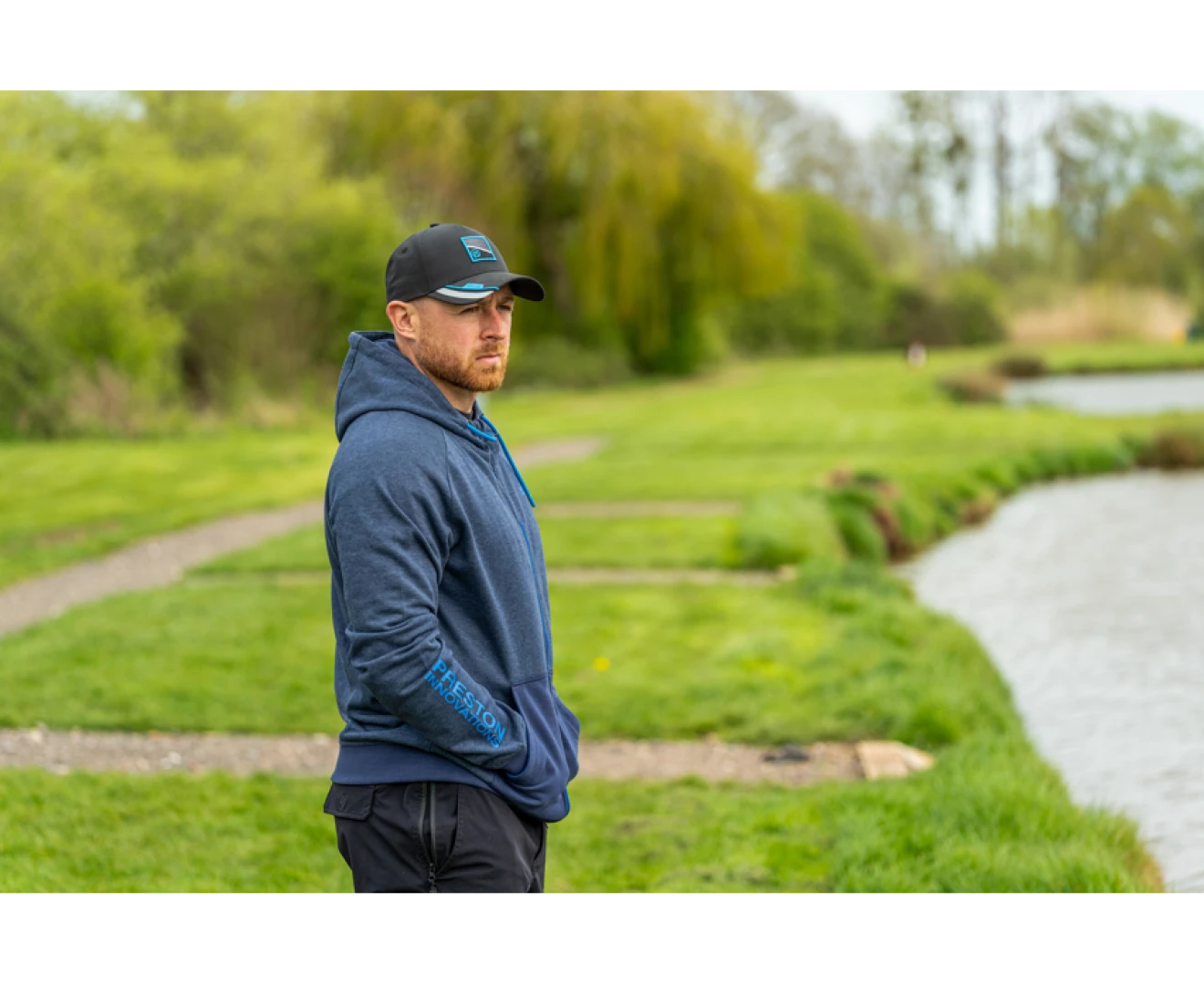 Preston Innovations Navy Tide Zip Hoodie