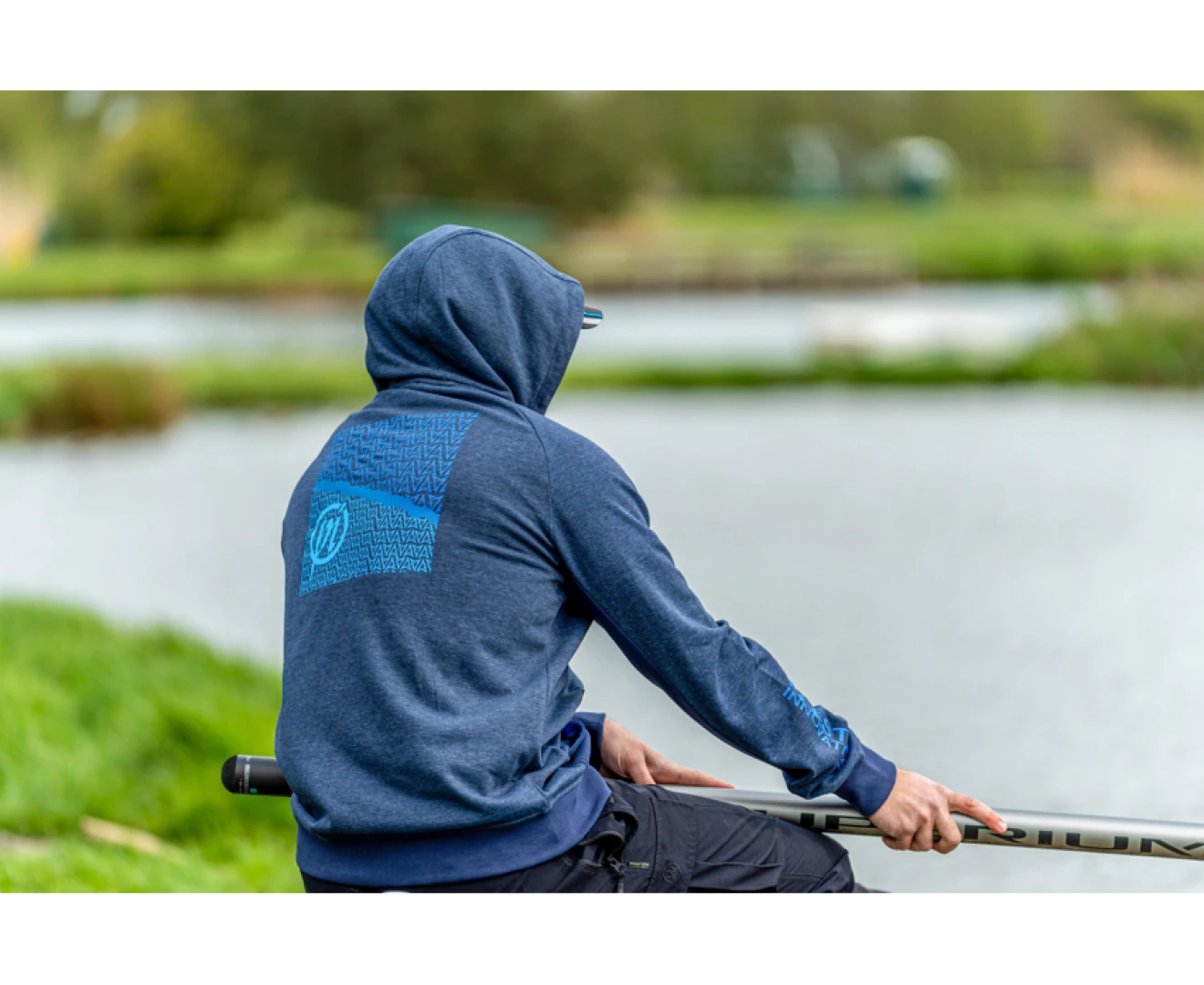 Preston Innovations Navy Tide Zip Hoodie