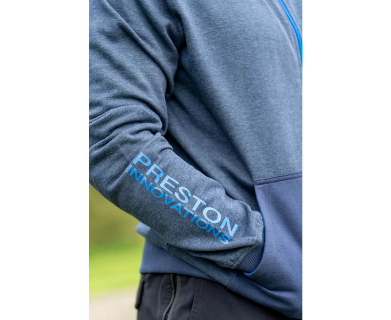 Preston Innovations Navy Tide Zip Hoodie