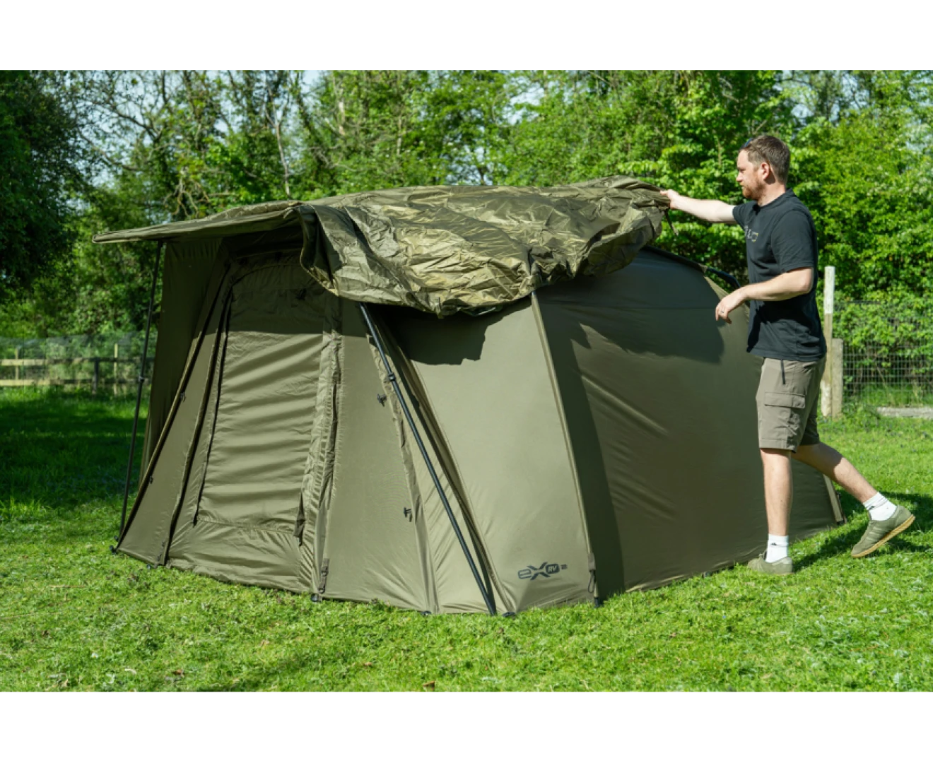 Avid Carp EXO 2 RV - Tienda de campaña para dos personas para carpa