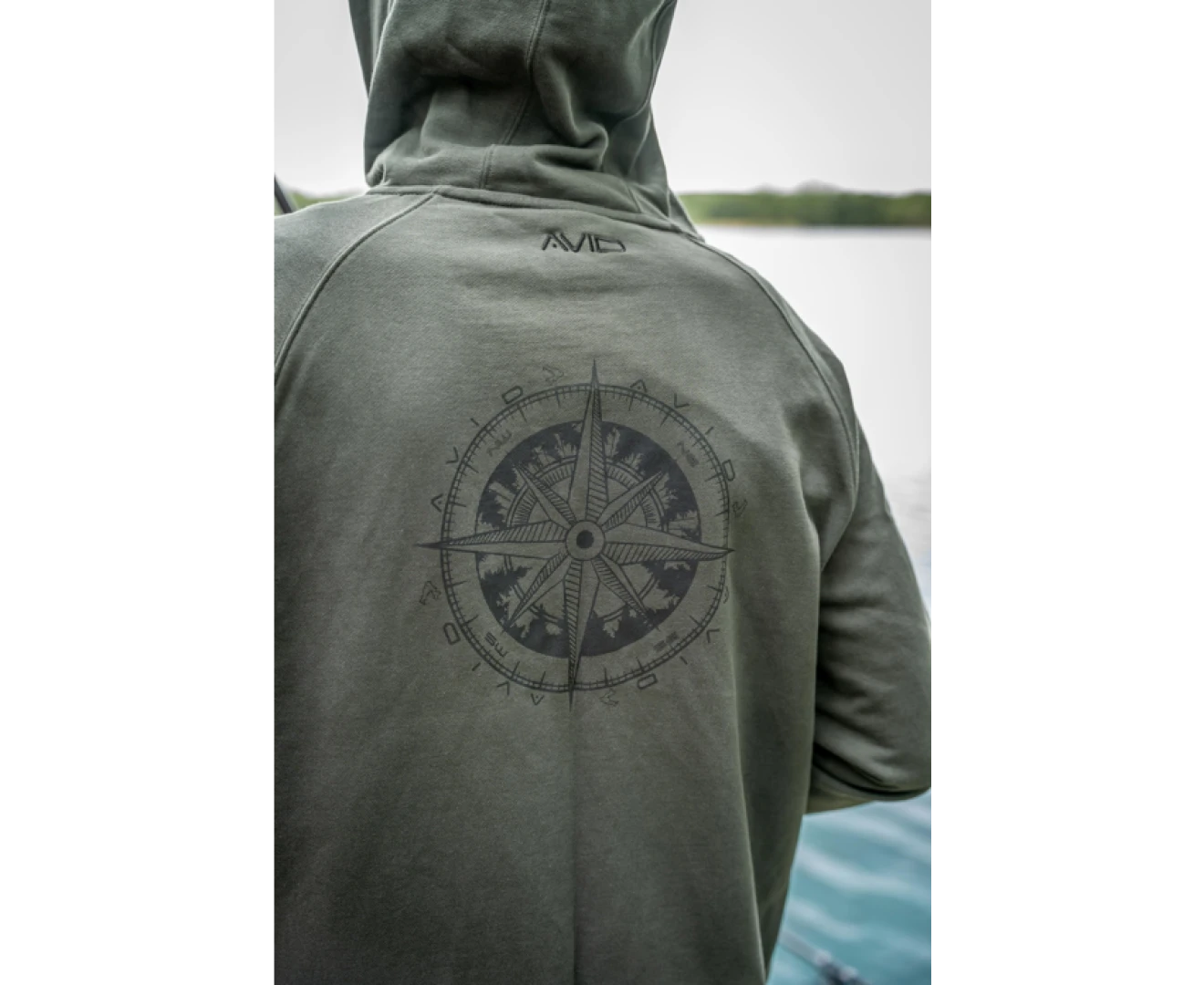 Avid Carp Bearing Zip Hoodie - Green