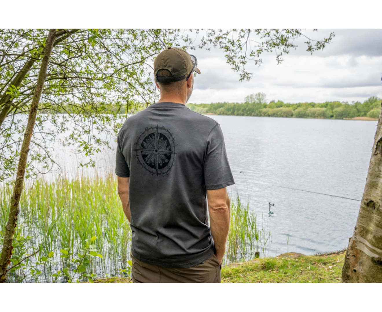 Avid Carp Bearing T-Shirt - Grey