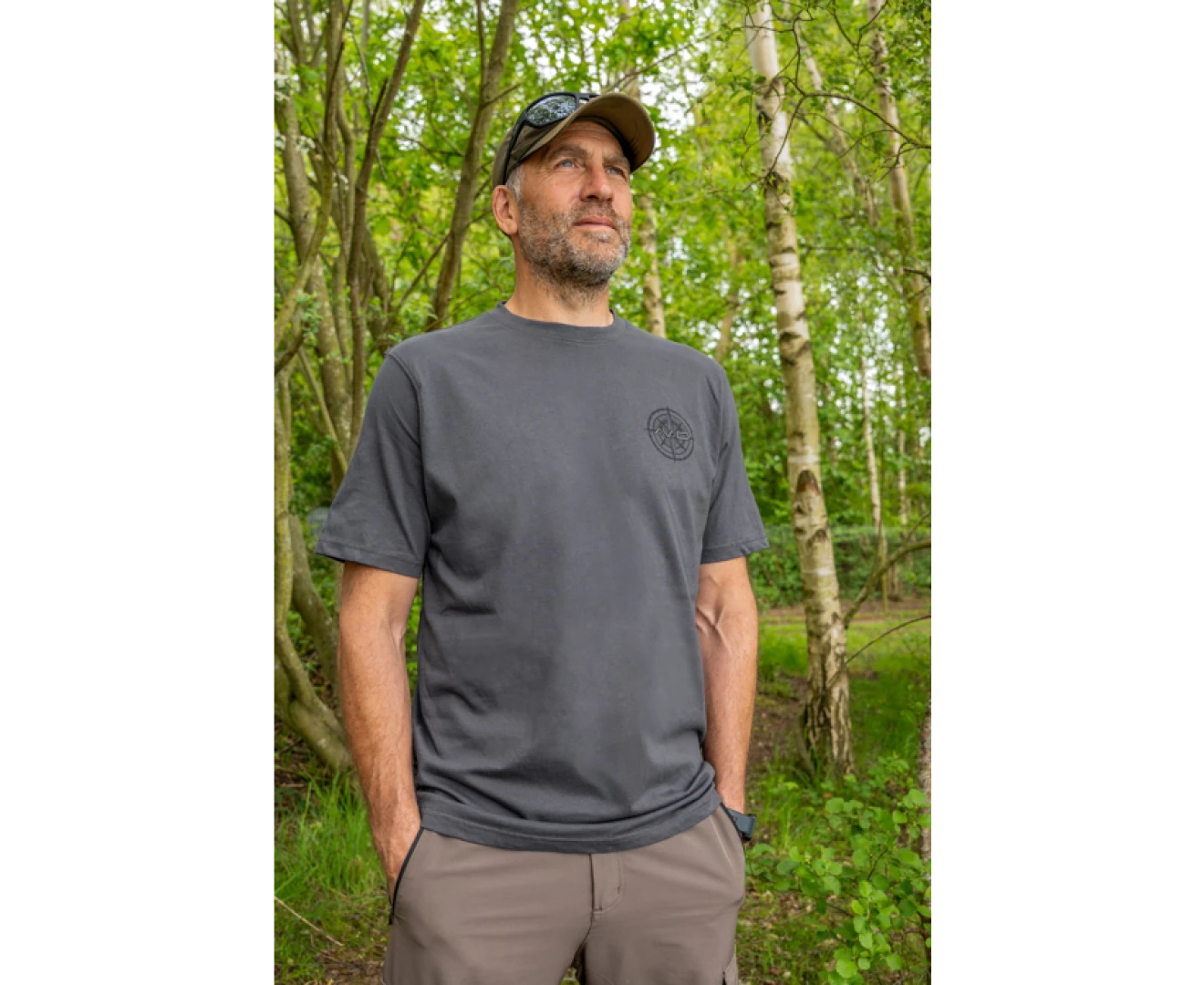 Avid Carp Bearing T-Shirt - Grey